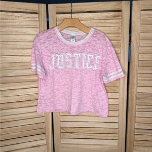 Justice Light Pink Short Sleeve Tee